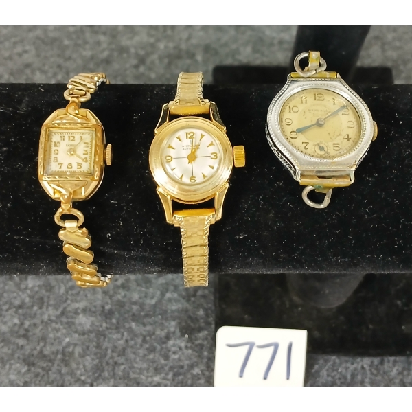 LOT OF 3 - SWISS MADE WATCHES INCL - WINDSOR, LORIE & WITTNAUER