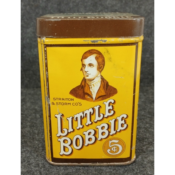 LITTLE BOBBIE 5 CENT TOBACCO TIN