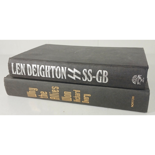 LOT OF 2 - "SS-GB: NAZI OCCUPIED BRITAIN 1941" & "WHY THE ALLIES WON" - HARDCOVER BOOKS