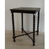 Image 1 : BARLEY TWIST WOODEN SIDE TABLE