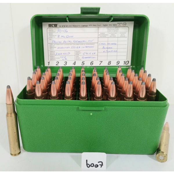 AMMO: 50X MIXED .30-06 SPRG - 150GR - INTERLOCK - RELOADS