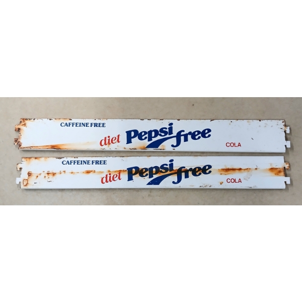 LOT OF 2 - CAFFEINE FREE DIET PEPSI FREE RACK PANELS