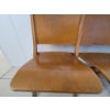 Image 2 : ANTIQUE FOLDING THEATRE SEATS - 4 OCCUPANTS