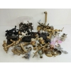 Image 2 : JOB LOT - VINTAGE HOUSE HARDWARES - INCL BRASS FAUCETS, PORCELAIN DOOR KNOBS, ETC