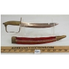 Image 2 : INDIAN KUKRI SWORD W/ VELVET SCABBARD