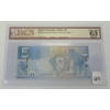 Image 2 : 2006 CDN $5 BANKNOTE - BCS GRADED - 3 DIGIT RADAR