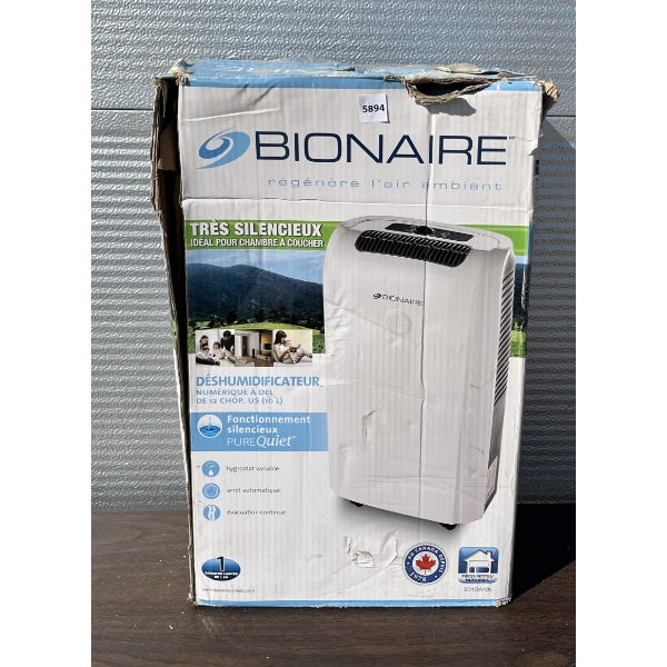 BIONAIRE 25 PINT DEHUMIDIFIER