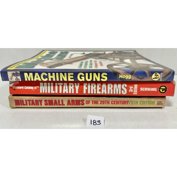 LOT OF 3 - MILITARY ARMS & MACHINE GUNS REFERENCE BOOKS