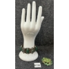 Image 1 : LOT OF 2 - HAND CRAFTED SS BRACELET & EMERALD (?) NECKLACE PENDANT 