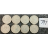 Image 2 : LOT OF 8 - 1968 CDN 25 CENT COINS