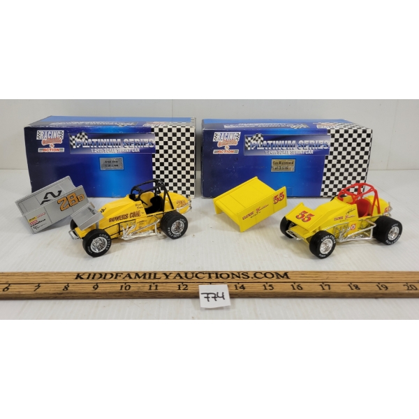 LOT OF 2 - ACTION PLATINUM SERIES SPRINT CARS - INCL BRAD DOTY & TIM RICHMOND