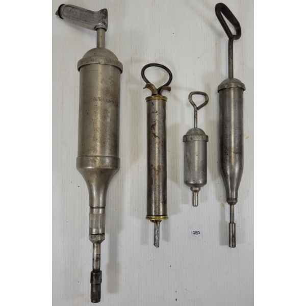 LOT OF 4 - VINTAGE GREASE GUNS