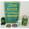 Image 3 : JOB LOT - JOHN DEERE SST PARKING SIGN, PARTS, MUG, MATCHES HOLDER, COIN BANK, ETC