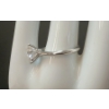Image 4 : STERLING & MOISSANITE SOLITAIRE RING W/ CERTIFICATE
