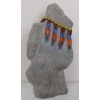 Image 3 : BEADED WOMAN - SIGNED - STONE & BEADS
