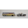 Image 2 : LOT OF 2 - TIN FRICTION POLICE CAR & CONTINENTAL TRAILWAYS BUS