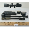 Image 1 : LOT OF 3 - AIRSOFT RIFLE MAG, BIPOD & SWISS ARMS 5X42E SCOPE