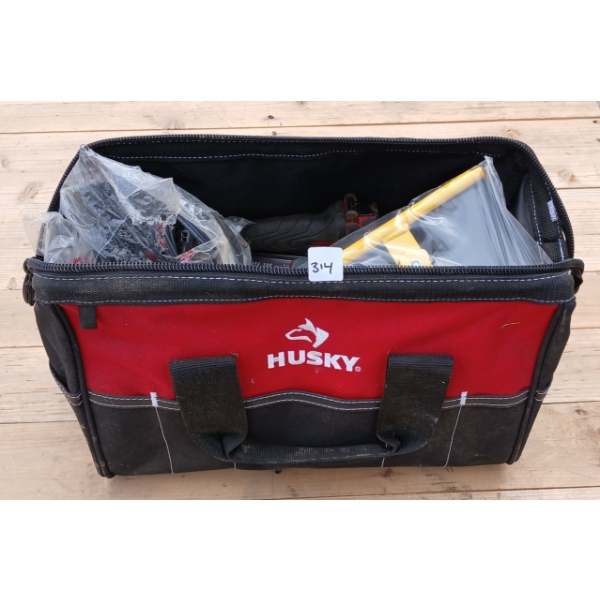 HUSKY TOOL BAG W/ CONTENTS