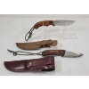 Image 2 : LOT OF 2 - HUNTING & HOOK KNIVES W/ SHEATHS - INCL BUCKNER & NORMARK