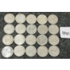 Image 1 : LOT OF 20 - 1959-1962 CDN SILVER 25 CENT COINS