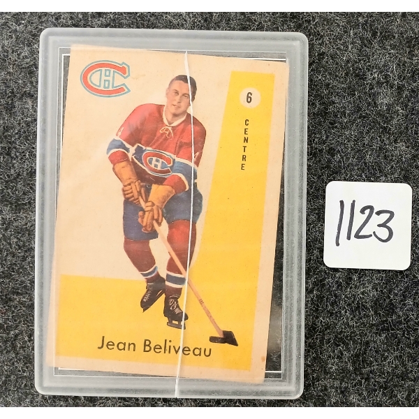 1959/60 #6 JEAN BELIVEAU MONTREAL CANADIENS - PARKHURST HOCKEY CARD