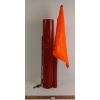 Image 3 : RAILROAD ENGINEER'S FLAG & FLARE CASE - INCL FLAG