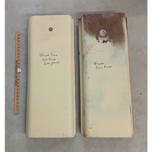 LOT OF 2 - WAYNE FARM GAS PUMP SIDE PANELS