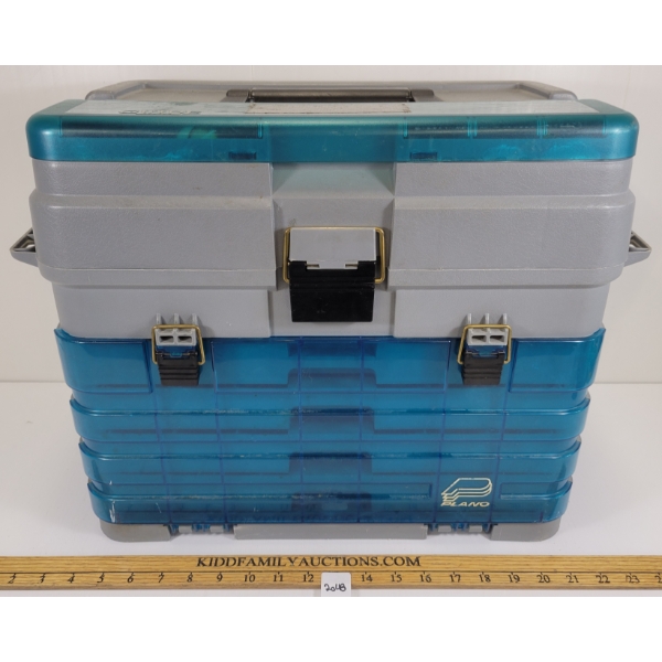 PLANO GUIDE SERIES TACKLEBOX W/ CONTENTS - INCL LURES, ETC