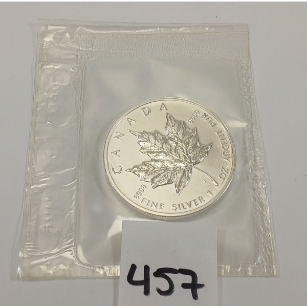 1992 RCM $5 SILVER COIN - 1oz