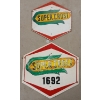 Image 1 : LOT OF 2 - SUPER CROST PRESS BOARD SIGNS