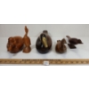 Image 3 : LOT OF 5 - DECORATIVE WOODEN BIRDS & DUCKS