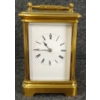 Image 3 : BRASS CARRIAGE CLOCK W/ KEY