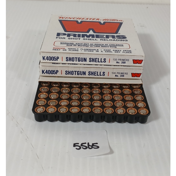 PRIMERS: APPROX 300X WINCHESTER NO. W209 SHOTSHELL PRIMERS