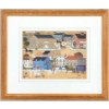 Image 1 : TOWN SCENE BY SANDI WICKERSHAM RESNICK - FRAMED PRINT