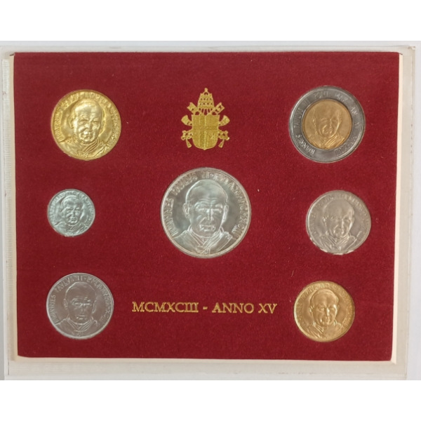 1993 VATICAN COIN SET - UNCIRCULATED