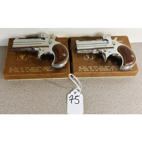 LOT OF 2 - DAVIS DERRINGER - PROHIB 