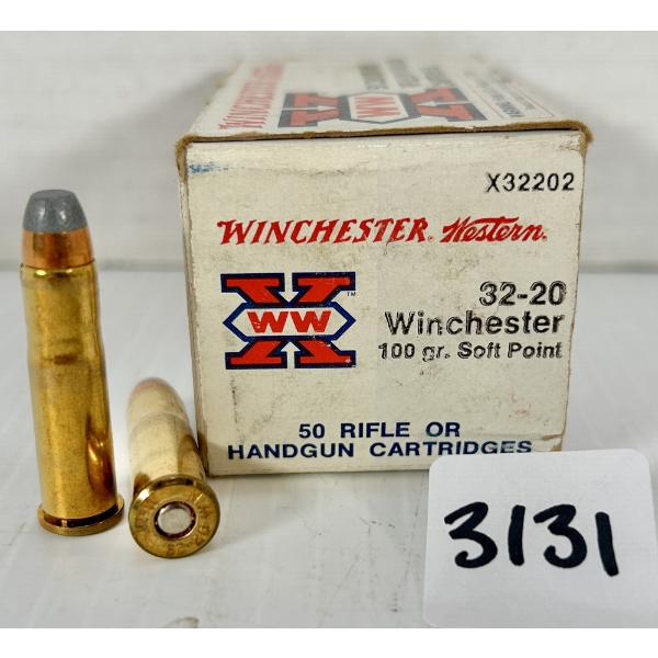 AMMO: 50X WINCHESTER .32-20 WIN - 100 GR SP