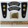 Image 1 : SERVICE CORP OFFICERS SHOULDER BOARDS, FLASHES & BUCKLE