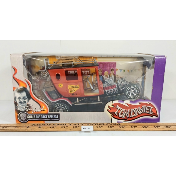 TOY ZONE DIECAST IRON LEGENDS TIJUANA TAXI NO. 3 HOT ROD MODEL - TOM DANIEL - SEALED