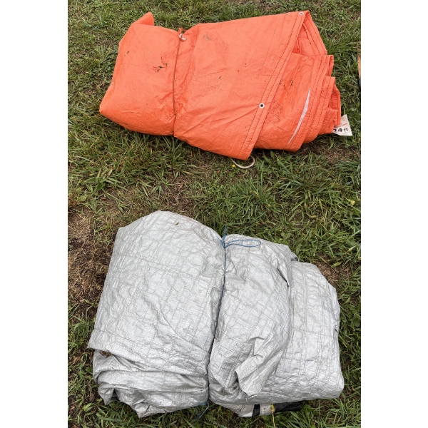 LOT OF 2 - TARPS - INCL 12 X 24 FOOT INSULATED