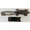 Image 6 : LOT OF 3 - GAMA TIN FRICTION TRUCK, TONKA TRAILER & RACE CAR MODEL