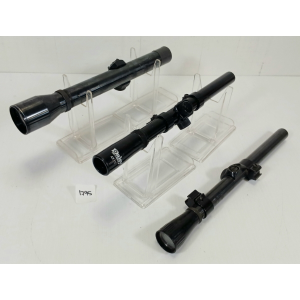 LOT OF 3 - MARKSMAN 4X & DAISY 4X15 SCOPES 