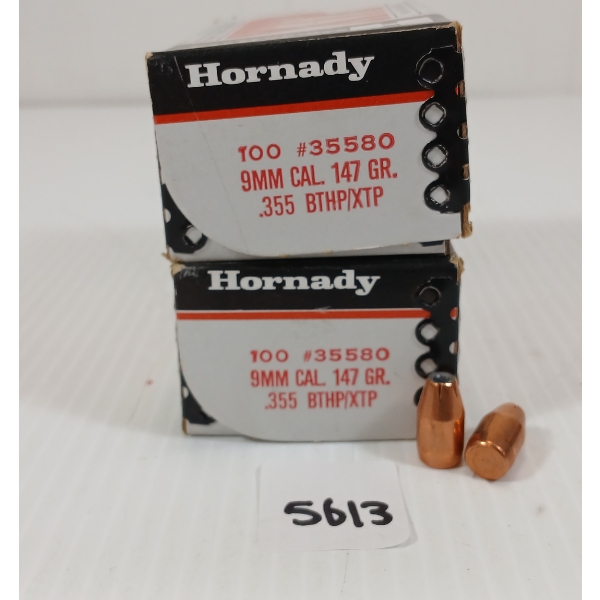 BULLETS: 150X HORNADY XTP 9MM - 147GR - BTHP/XTP