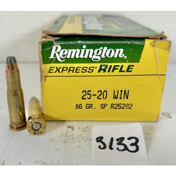 AMMO / BRASS: 38X LIVE & 4X BRASS .25-20 WIN - 86 GR SP
