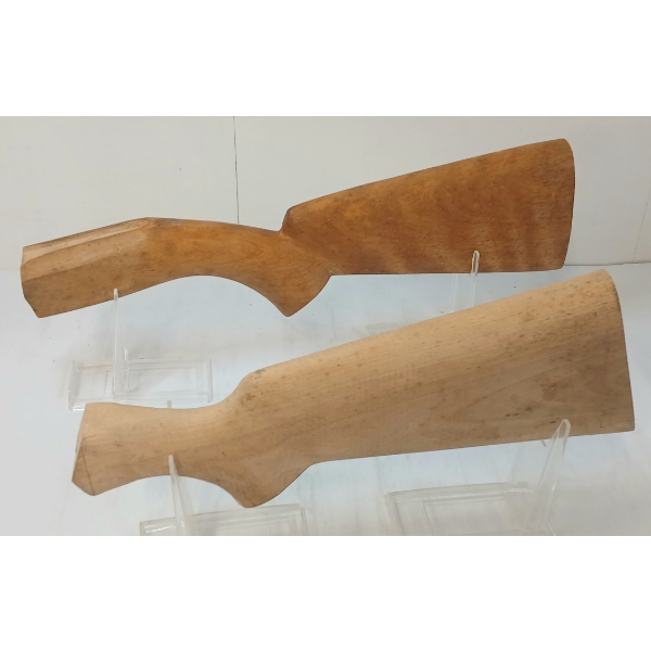 LOT OF 2 - UNFINISHED BUTT STOCKS