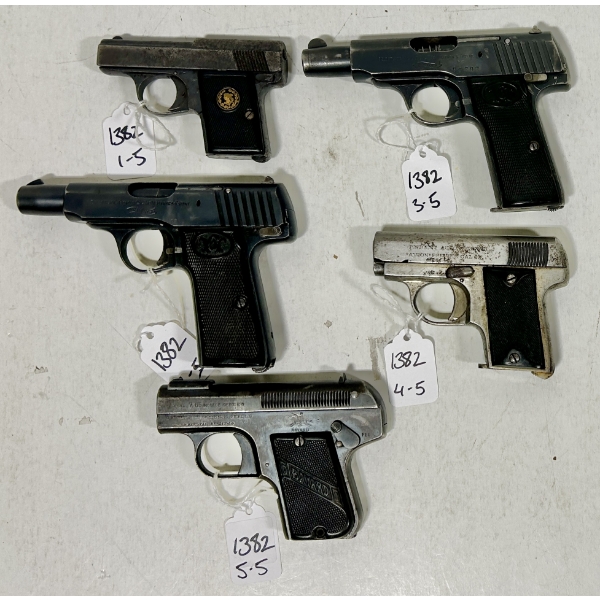 LOT OF 5 -  PROHIBITED HANDGUNS