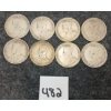 Image 2 : LOT OF 8 - CDN SILVER 25 CENT PCS - INCL 1913, 1914 & 1916, ETC 