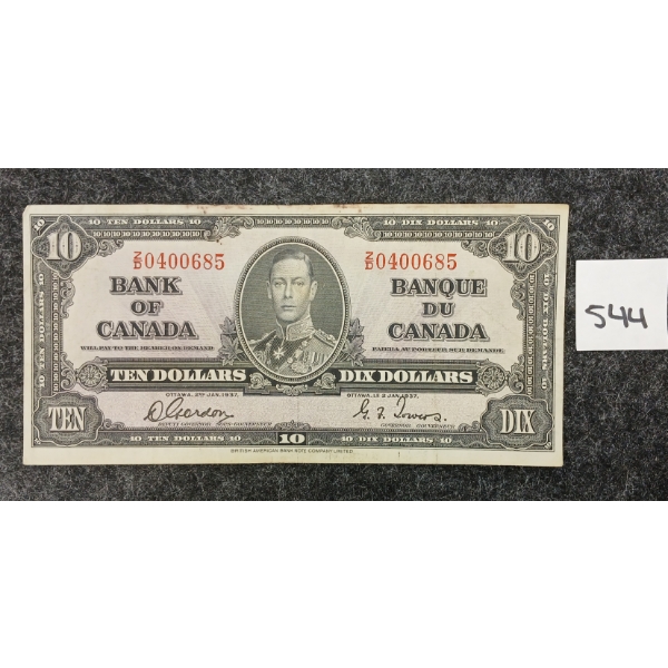 1937 CDN $10 BANKNOTE