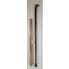 Image 1 : RED WOOD WALKING STICK W/ DOG HEAD POMMEL