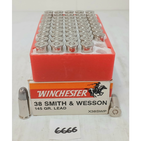 AMMO: 50X WINCHESTER .38S&W - 145GR